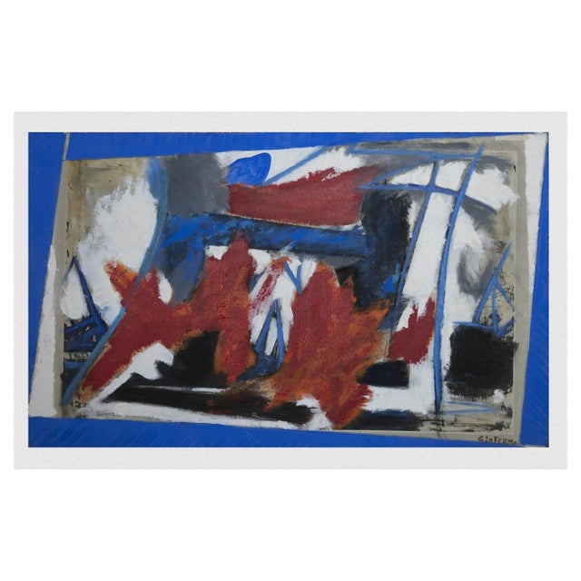 Giorgio Lo Fermo, Abstract Expressionism, Original Oil on Canvas, 2008 For Sale