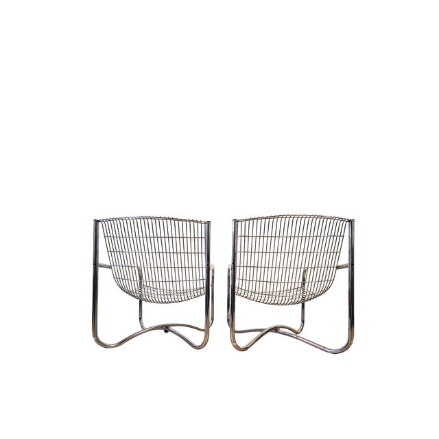 Industrial Mid-Century Chrome and Steel Lounge Accent Chairs by David Mellor O.B.E, 1960s, Set of 2 For Sale - Image 3 of 7