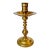 Antique Heavy Brass Baluster Candlestick Holder For Sale