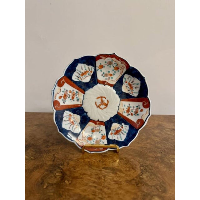 Antique Japanese Imari Plates, 1900, Set of 5 For Sale - Image 4 of 9