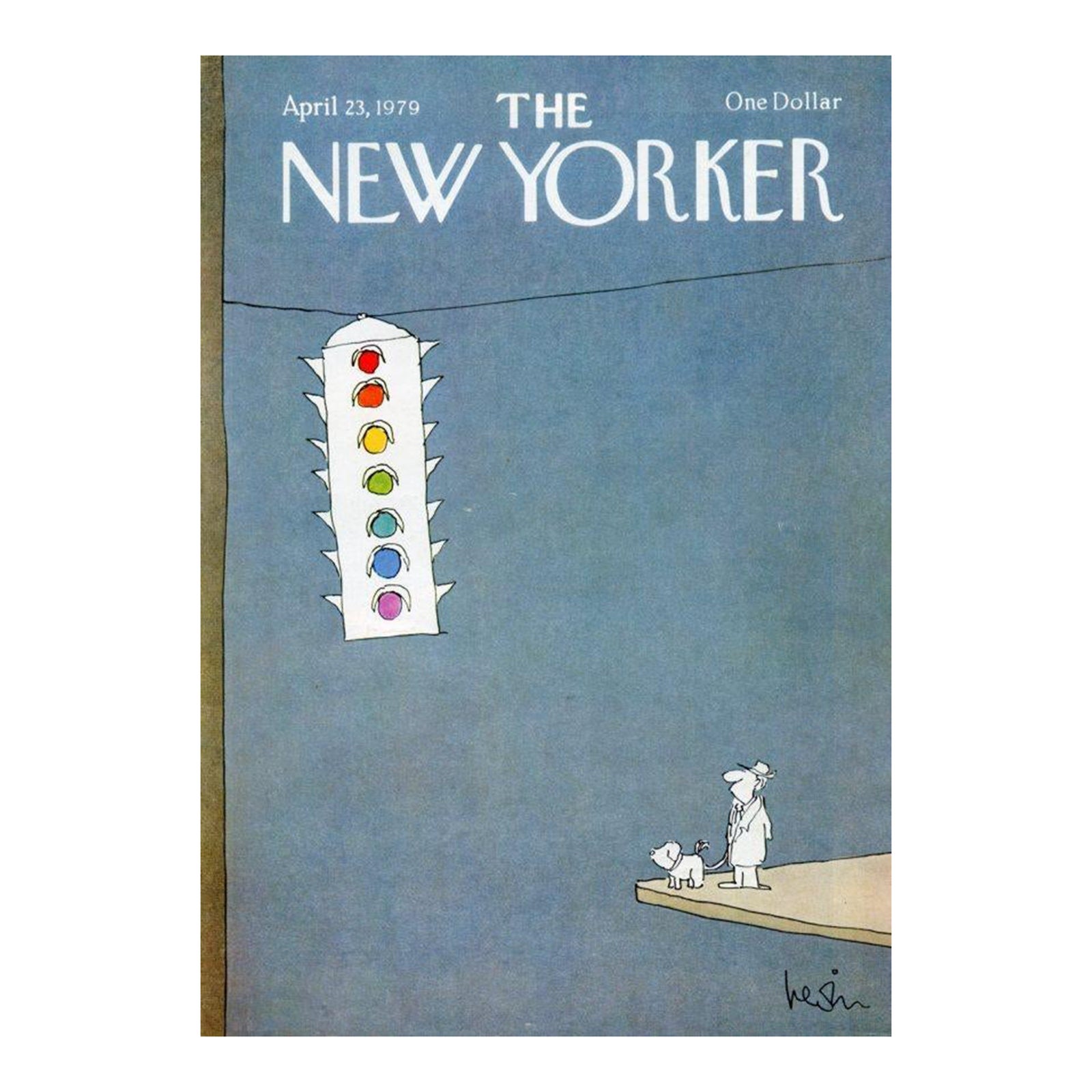 1979 Vintage New Yorker Cover, April 23 (Arnie Levin), Original New
