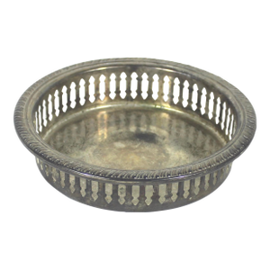 Vintage Silver Plated Wine Coaster