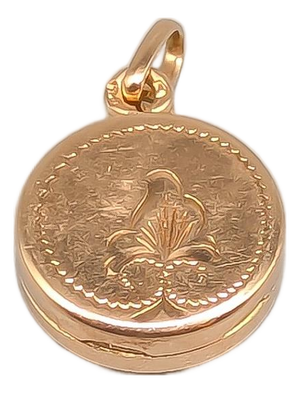 Pendant in Gold Medallion