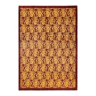 Mogul, One-of-a-Kind Hand-Knotted Area Rug - Red, 6' 2" x 8' 9" For Sale