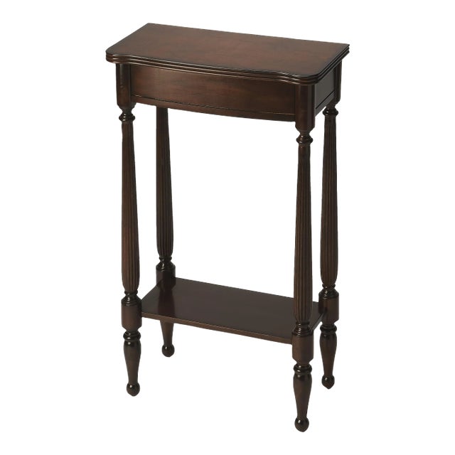 Whitney Console Table, Dark Brown For Sale