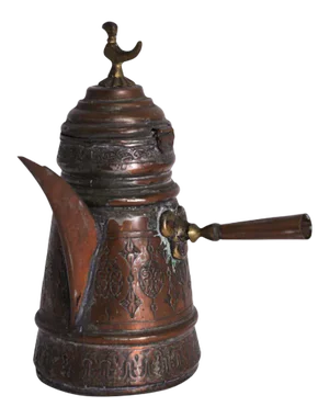 Middle Eastern Turkish Arabic Copper Dallah Coffee Pot