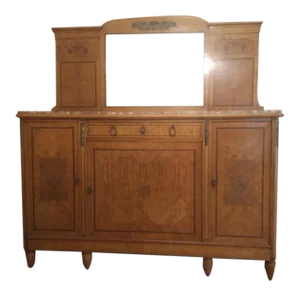 19th Century Regency Style Mirrored Sideboard With Marble Top