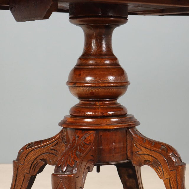 Brown Walnut Sail Table with Maple Inlay For Sale - Image 8 of 11