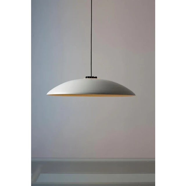 Small White Headhat Plate Pendant Lamp by Santa & Cole For Sale - Image 6 of 13