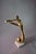 Abstract Brass Musician Sculpture on Travertine Base, 1980s For Sale - Image 6 of 11