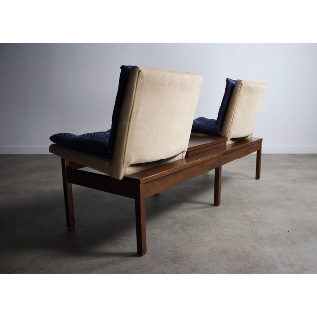 Mid-Century Modern Arthur Umanoff Modular Walnut Bench Seating for Madison Furniture Co. For Sale - Image 3 of 5