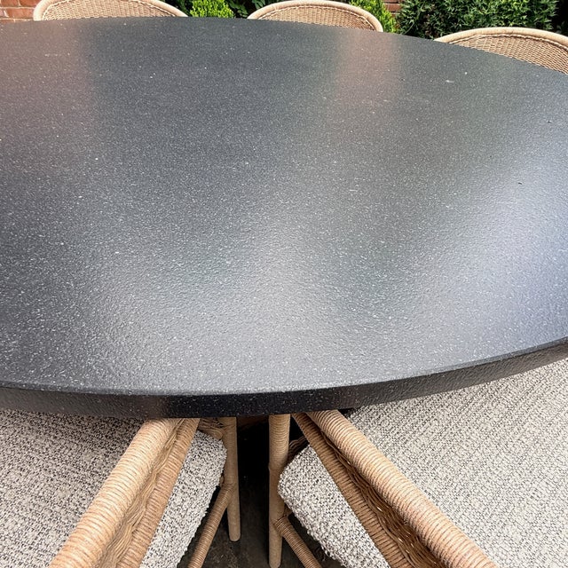 Black Sutherland Lakeshore Dining Table & 8 Sag Harbor Chairs For Sale - Image 8 of 12