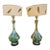 Mid Century Modern Green Table Lamps - Pair For Sale