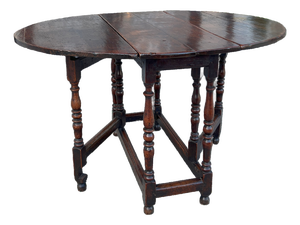 Late 19th Century English Oak Gateleg Table