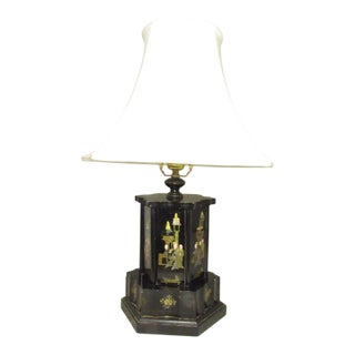 Vintage English Chinoiserie Decorated Table Lamp For Sale