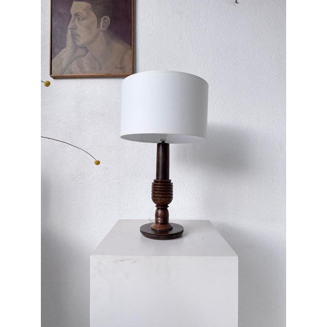 1940s Vintage Art Deco Oak Desk Lamp, 1940s For Sale - Image 5 of 18