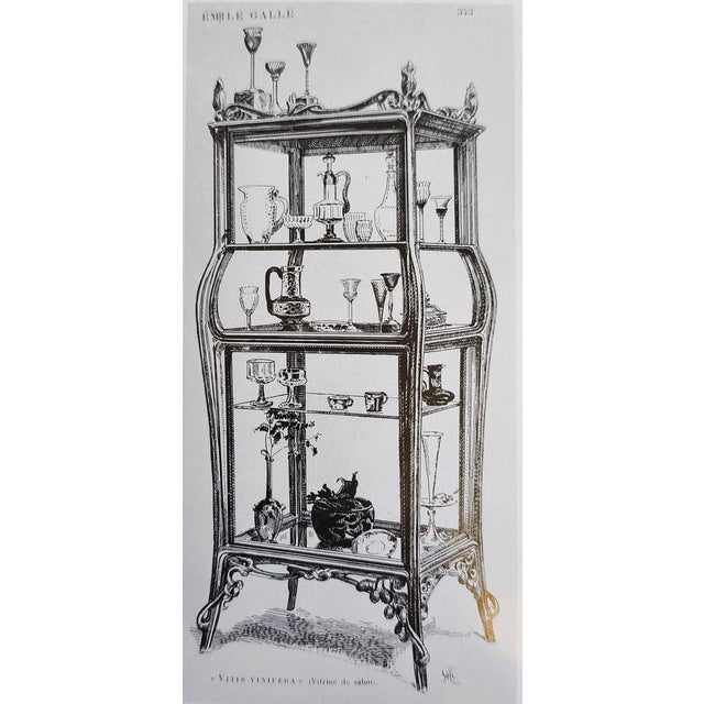 Glass Art Nouveau École De Nancy Wine Glass by Emile Gallé, 1890s For Sale - Image 7 of 8