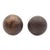 Pair of Rustic 1.25 In. Bronze Ball Shaped Drawer Cabinet Knobs For Sale