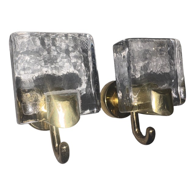 Murano Glass Coat Hangers, 1970, Set of 2 For Sale