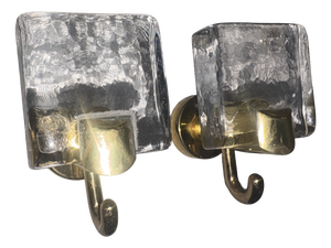 Murano Glass Coat Hangers, 1970, Set of 2