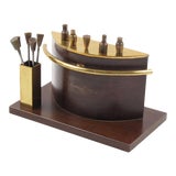 Image of Art Deco 1940s Brass Miniature Bar Cocktail Picks For Sale