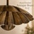 Not Yet Made - Made To Order Vintage Brass Floral Ceiling Light, Handmade Lotus Petal Semi Flush Mount Fixture, Antique Brass Scalloped Ceiling Lamp for Bedroom Hallway For Sale - Image 5 of 15