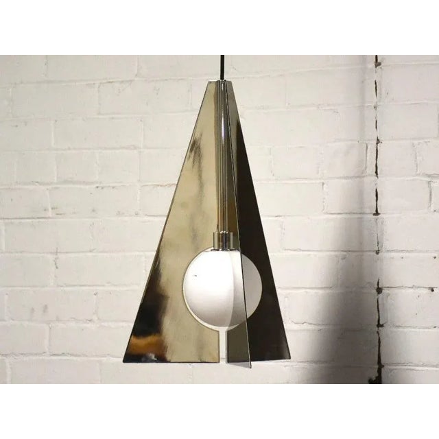 Silver Orbel Pyramid Pendant Light For Sale - Image 8 of 8