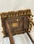 Antique French Napoleon III Bamboo Tabouret, Tasseled Top, PLM Rail Label For Sale - Image 4 of 15