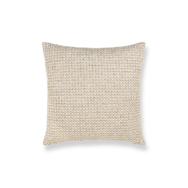 Contemporary The House Of Scalamandré Heatherton Square Pillow In Nougat For Sale - Image 3 of 3