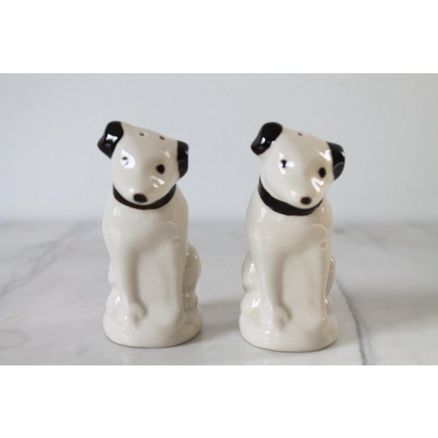 Figurative Vintage Rca Victor Dog Nipper Ceramic Salt and Pepper Shakers "His Master’s Voice" For Sale - Image 3 of 11