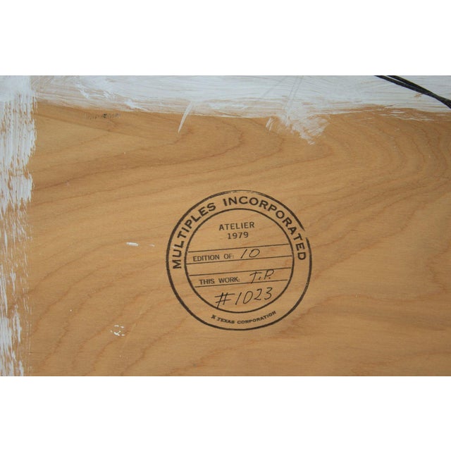 Unique Large Vintage Maxwell Pochoir Relief Painting by Paul Maxwell, 60" X 48" For Sale - Image 10 of 16