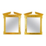 Image of Pair of Modern Regency Style Giltwood Mirrors For Sale