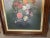 Antique Victorian Floral Still Life Oil Painting in a Carved Walnut Frame For Sale - Image 6 of 10
