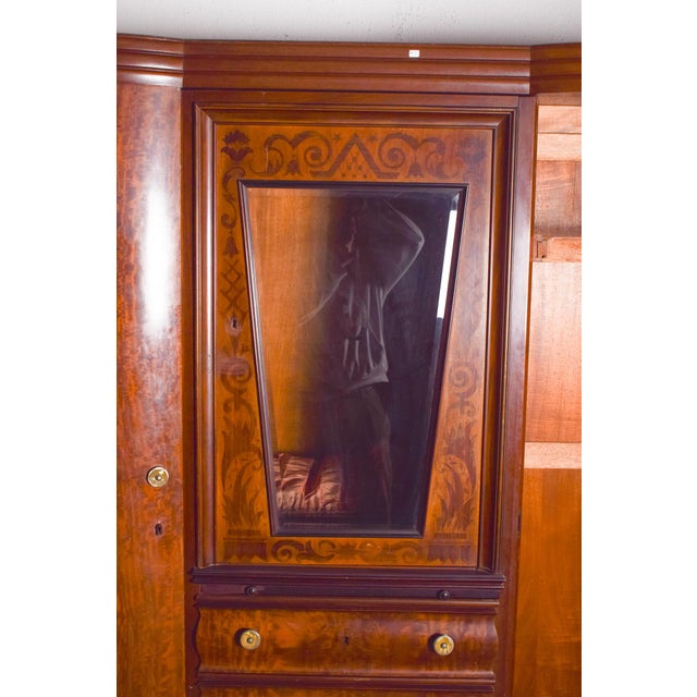 Wooden Sacristy Wardrobe with Central Oratory, 1930 For Sale - Image 6 of 13