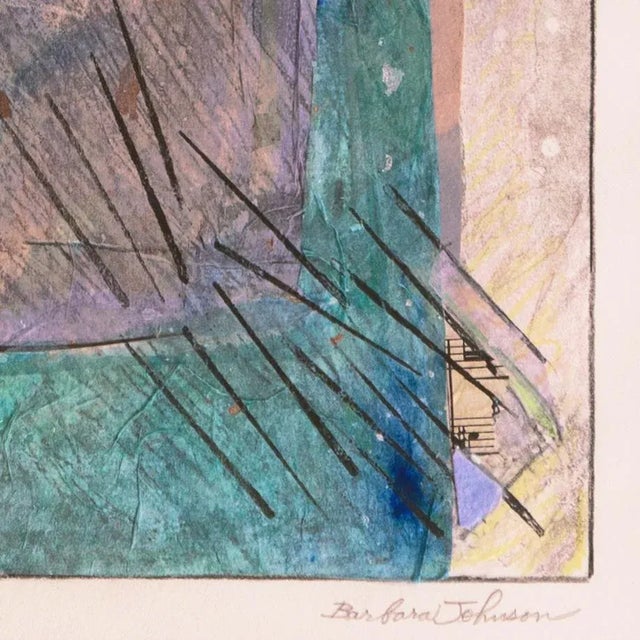Abstract 'Oberon, Series 1' by Barbara Johnson, Instituto Allende, Carmel Art Association, National Association of Women Artists, La Jolla For Sale - Image 3 of 10