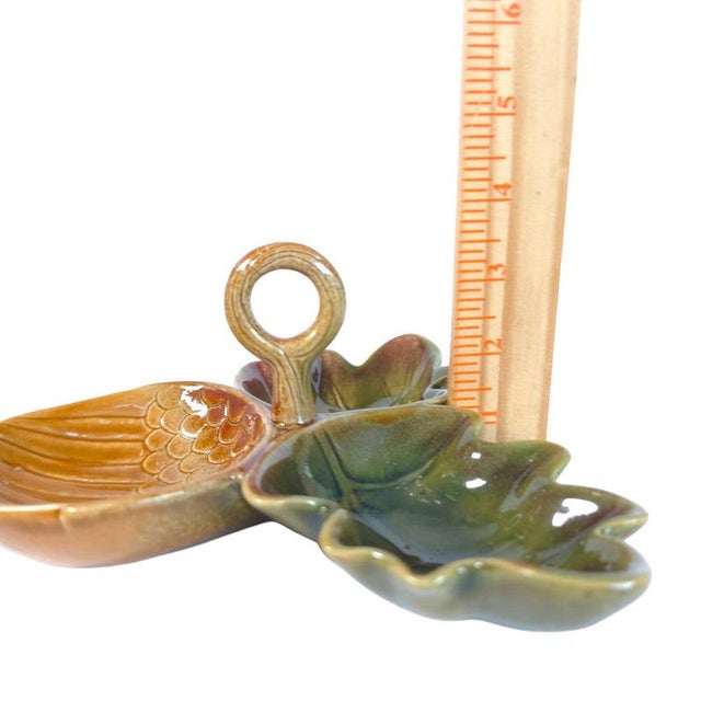 Sculptural Acorn & Oak Leaf Ceramic Divided Serving Dish For Sale - Image 15 of 16