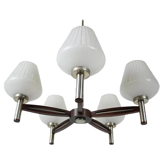 Large Mid-Century German Chandelier, 1970s For Sale