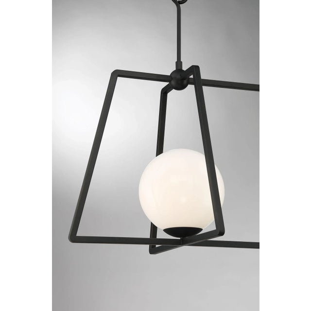 2020s Stratus Large 2-Light Linear Bronze Chandelier For Sale - Image 5 of 8