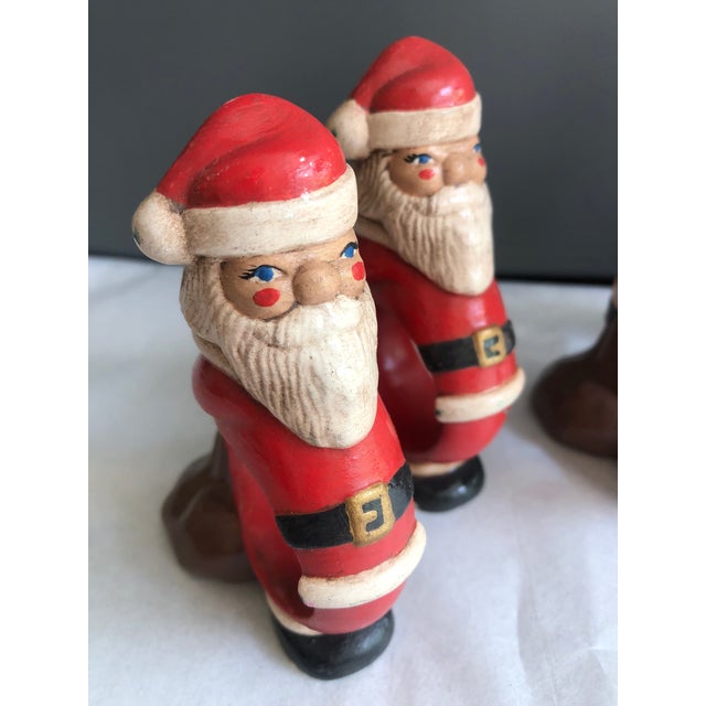 1990s Christmas Santa Napkin Rings For Sale - Image 5 of 9