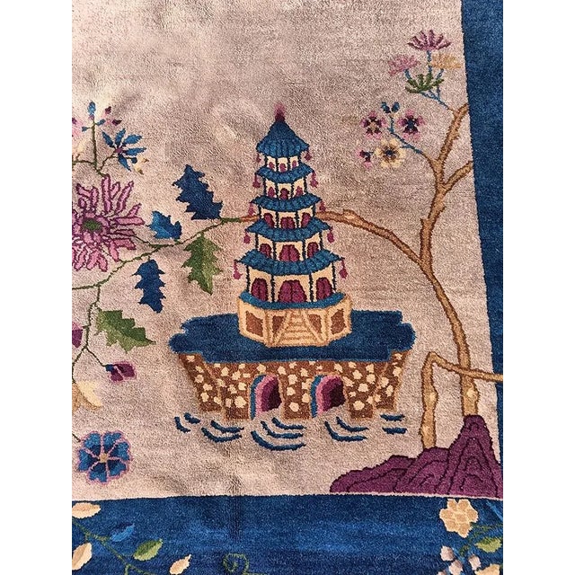 1920s Chinese Art Deco Carpet For Sale In New York - Image 6 of 9