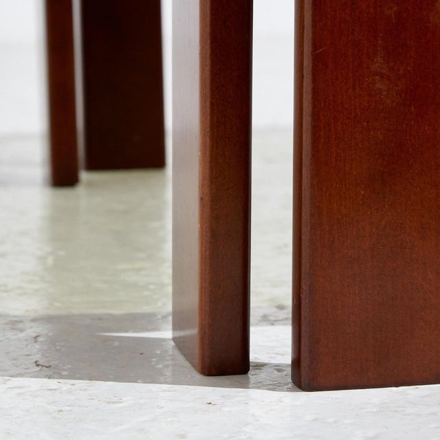 Walnut Coffee Table by Afra & Tobia Scarpa for Cassina, 1960s For Sale - Image 10 of 18