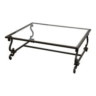 Ralph Lauren Home Alpine Lodge Collection Glass Coffee Table For Sale