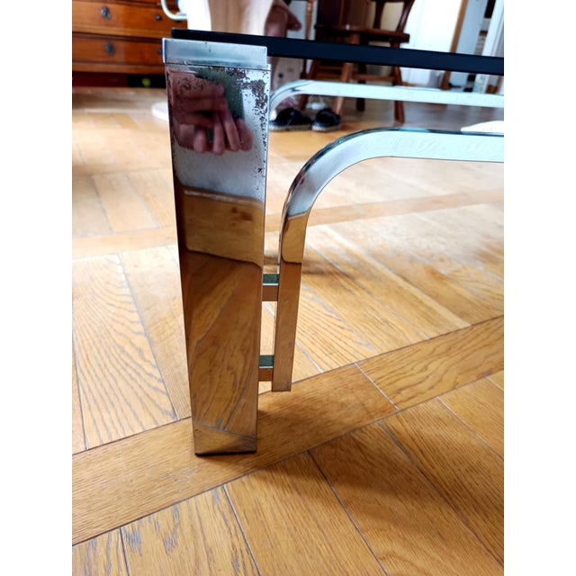 Vintage Chrome Metal Coffee Table, 1970s For Sale - Image 11 of 14
