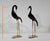 Pair of wader birds in metal with double color. The body is made of anthracite colored metal. The long legs, which allow...