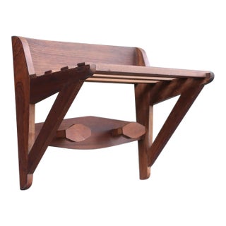 1950s Wall-Mounted danishTeak Coat Hanger For Sale