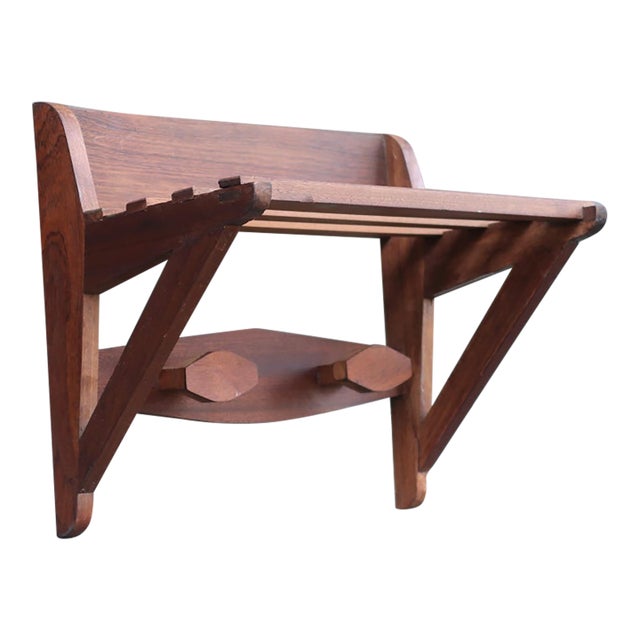 1950s Wall-Mounted danishTeak Coat Hanger For Sale