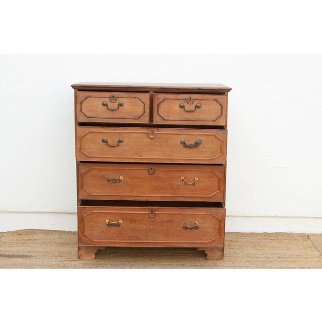 Antique Colonial Teak Chest on Chest For Sale - Image 9 of 12