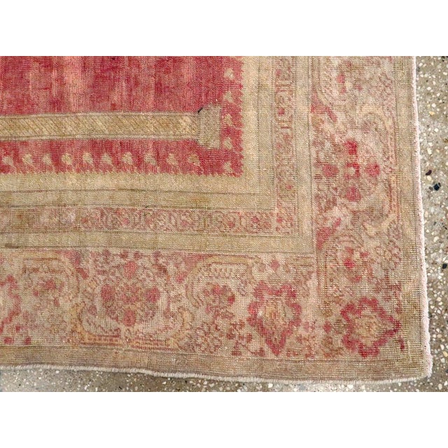 Galerie Shabab Collection Early 20th Century Turkish Sivas Throw Rug For Sale In New York - Image 6 of 7