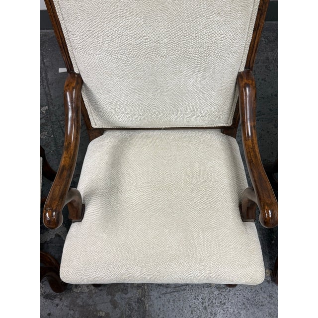 Vintage Louis XV Style Dining Armchairs, Set of Four For Sale - Image 9 of 12