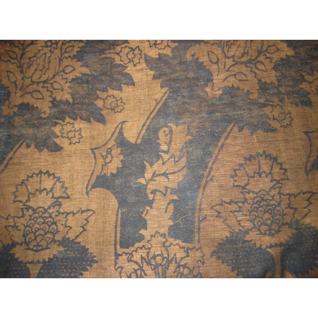 Antique Fortuny Set of Curtains-Drapes and Valence For Sale - Image 13 of 17